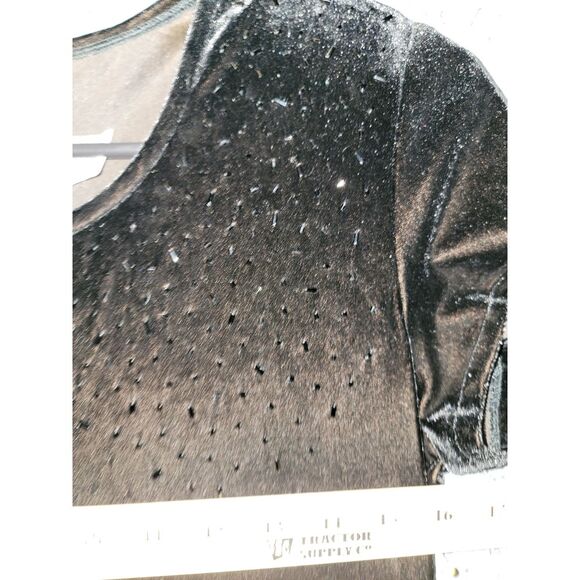 J. R.‎ NITES BY CALIENDO DRESS BLACK VALVET MADE IN MACAU - Picture 4 of 8